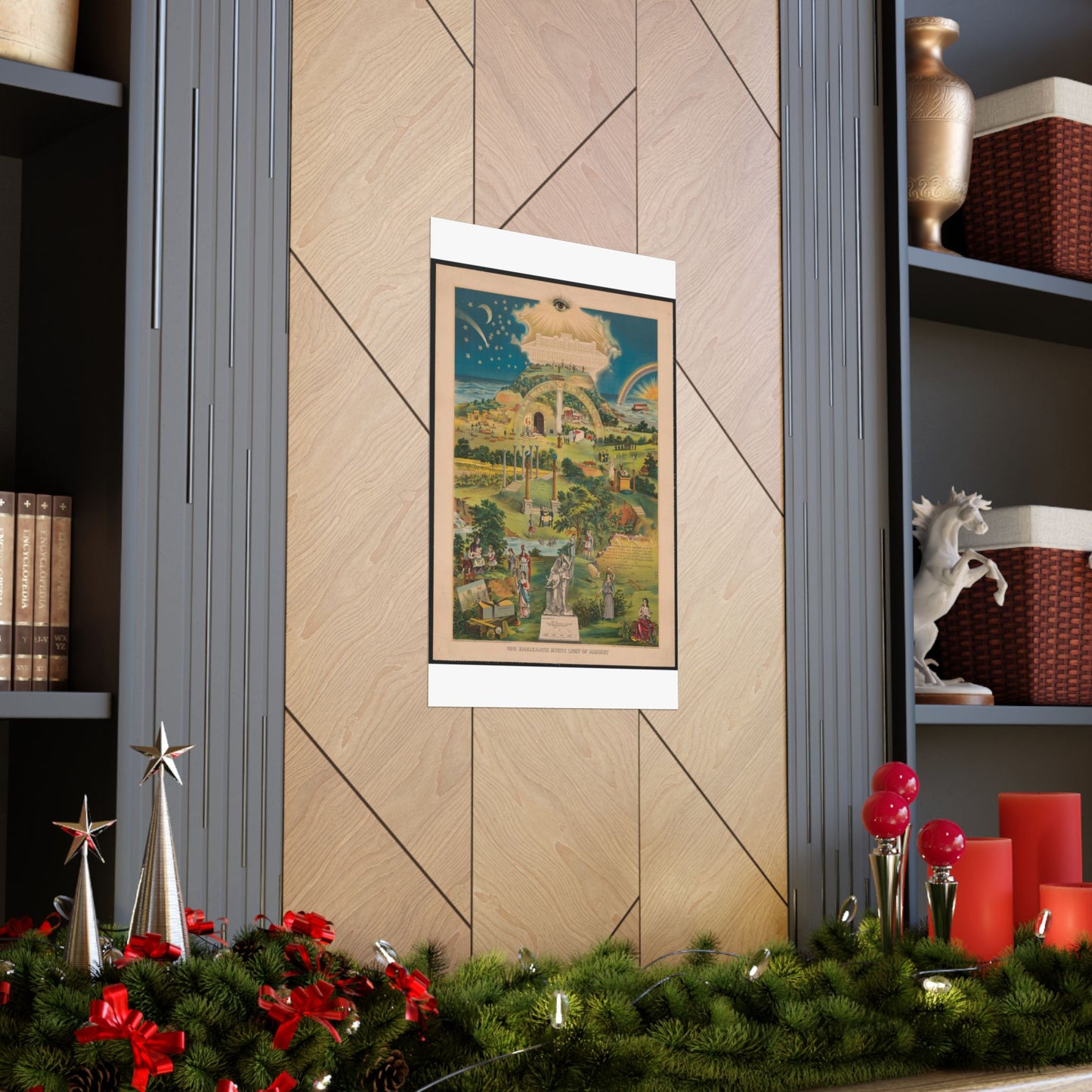 Our emblematic mystic light of masonry High Quality Matte Wall Art Poster for Home, Office, Classroom