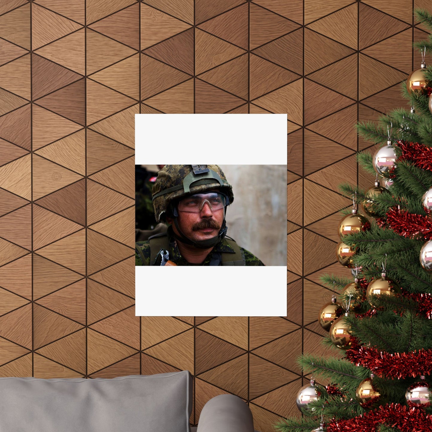 Cpl. Dean Disotell, a heavy-machine gunner with Company High Quality Matte Wall Art Poster for Home, Office, Classroom