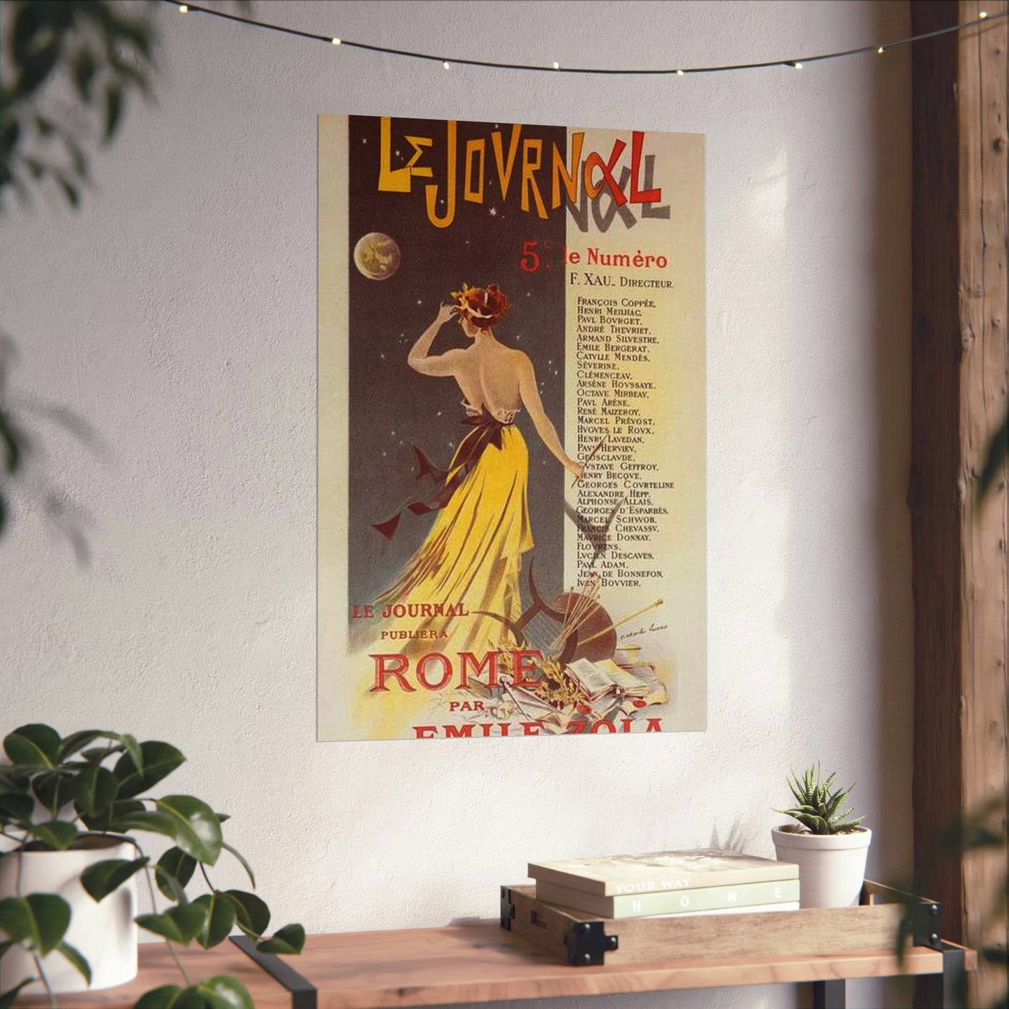 Affiche pour annoncer la publication de "Rome" dans Le Journal. High Quality Matte Wall Art Poster for Home, Office, Classroom