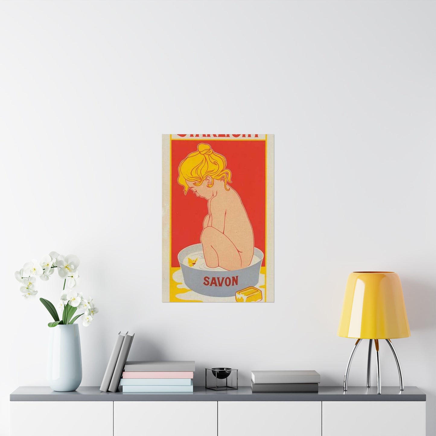 Affiche belge pour le "Savon Starlight". High Quality Matte Wall Art Poster for Home, Office, Classroom