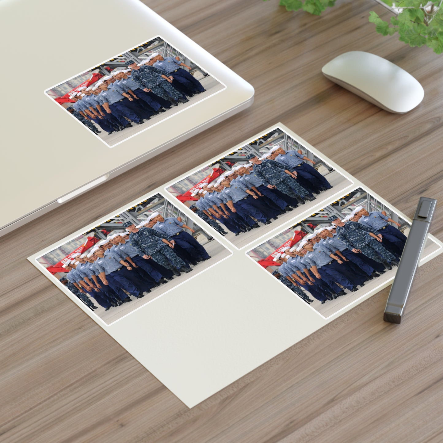 Petty Officer 1st Class Jerry Foltz escorts Republic Laminated UV Protective Vinyl Stickers