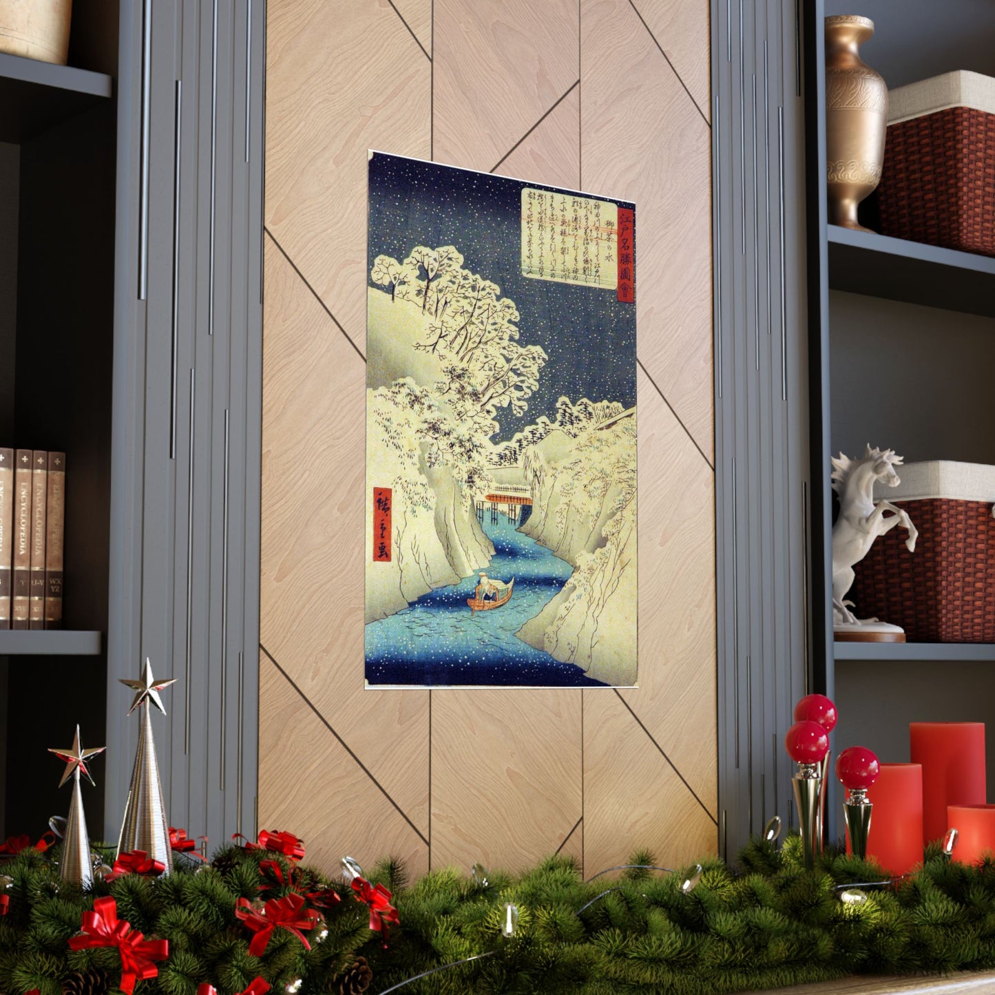 Utagawa Hiroshige - Ochanomizu (5765898008) High Quality Matte Wall Art Poster for Home, Office, Classroom