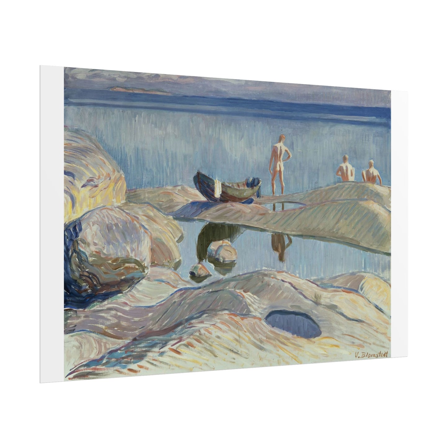 Serene Beach Art Rolled Poster - Coastal Decor for Home & Office