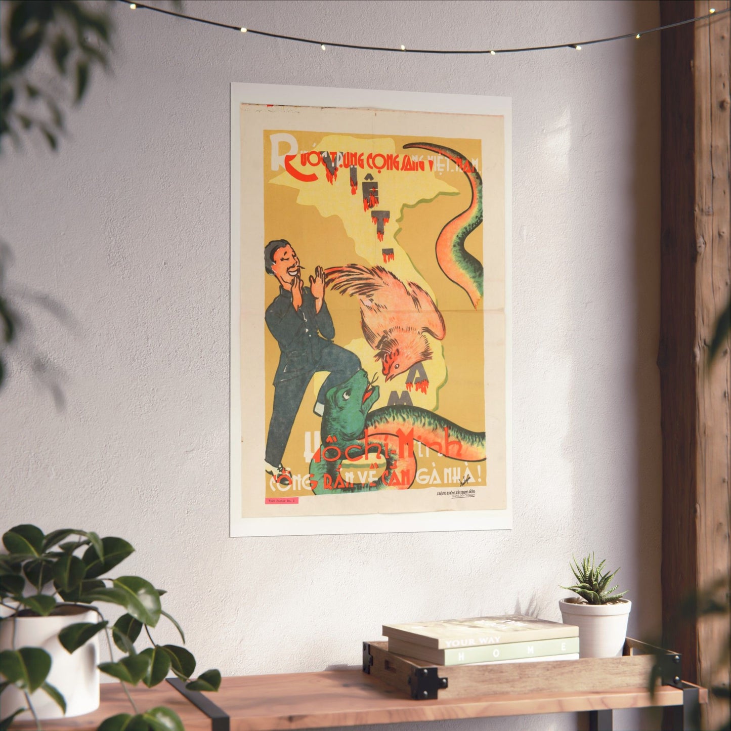 Viet Poster #2, Cold War American Propaganda poster High Quality Matte Wall Art Poster for Home, Office, Classroom