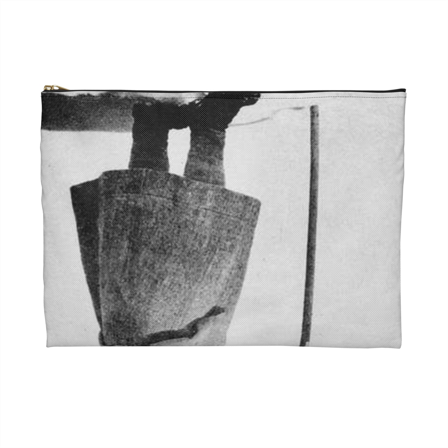 FannyBullockWorkmanVotesWomen - A woman standing in the snow holding a sign Large Organizer Pouch with Black Zipper