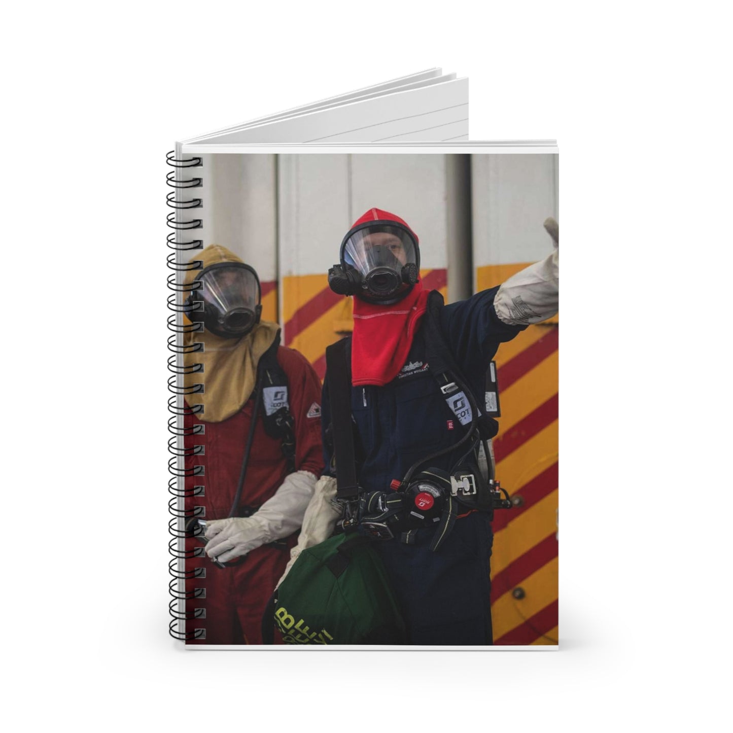 U.S. Navy Damage Controlman 2nd Class Christian Weigart, Spiral Bound Ruled Notebook with Printed Cover
