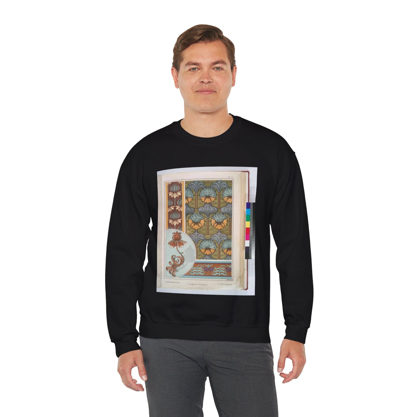Couronne imperiale, Maurice Pillard Verneuil Black Heavy Blend Adult Crew Neck SweatShirt