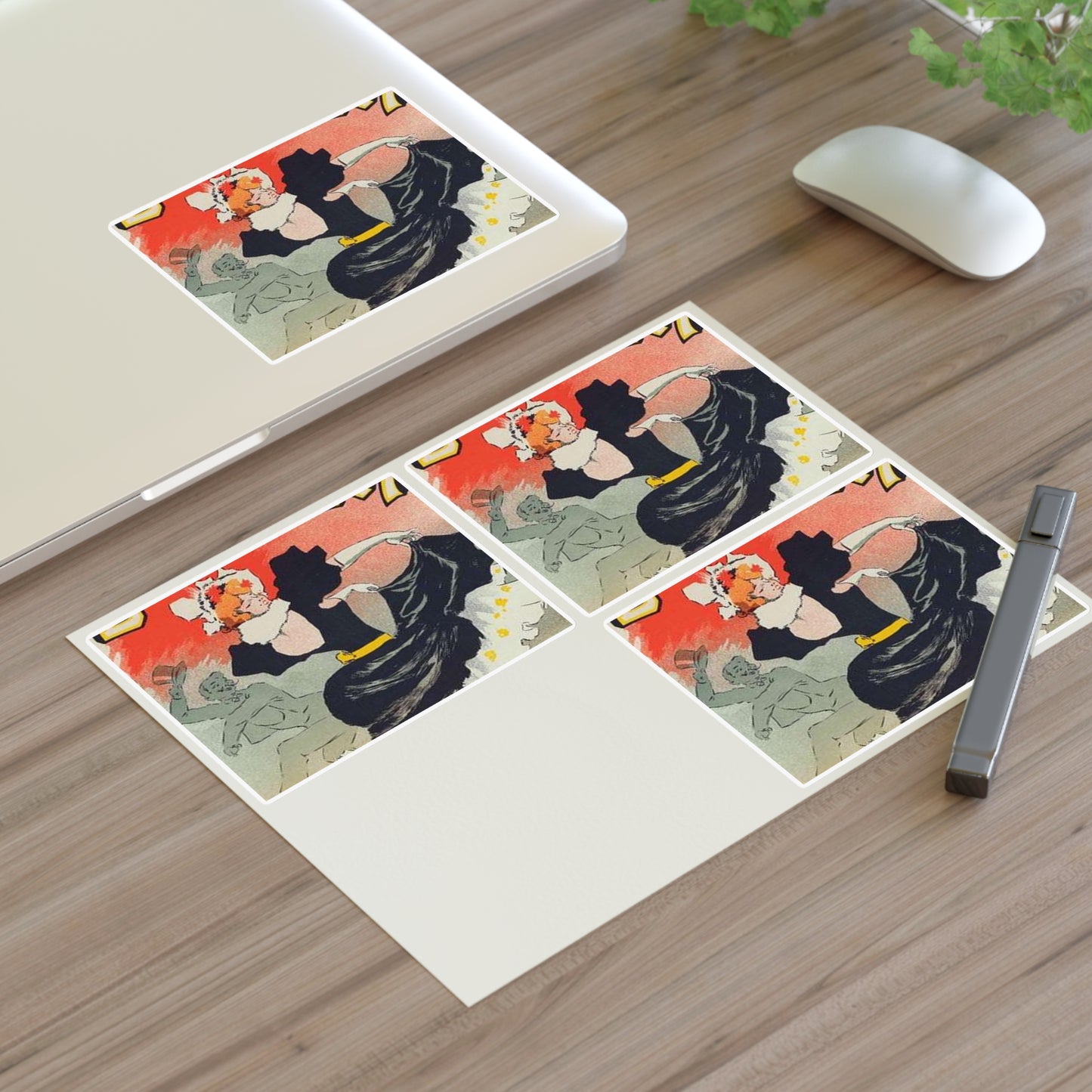 Affiche pour le "Bal Bullier".. Public domain reproduction. Laminated UV Protective Vinyl Stickers