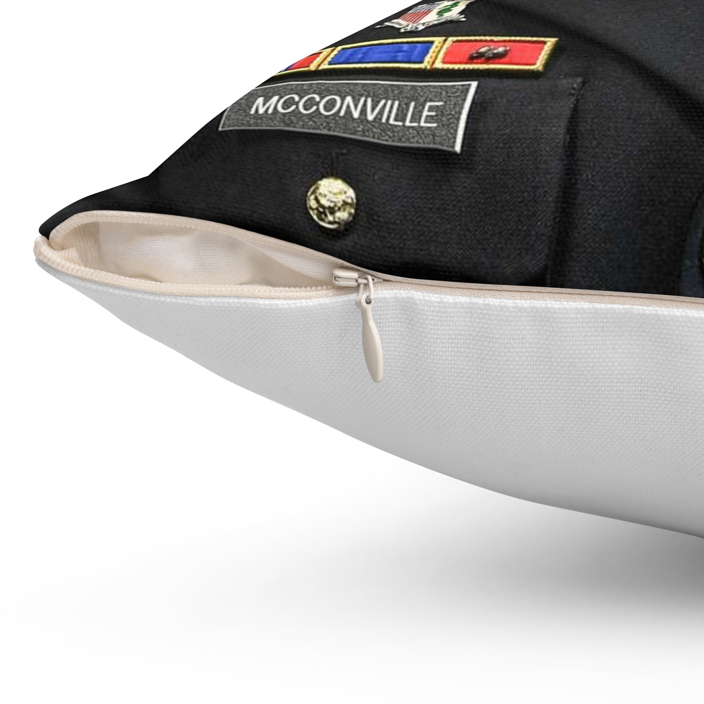 Cpt. Ryan McConville poses for a photo during his promotion Decorative Accent Square Pillow
