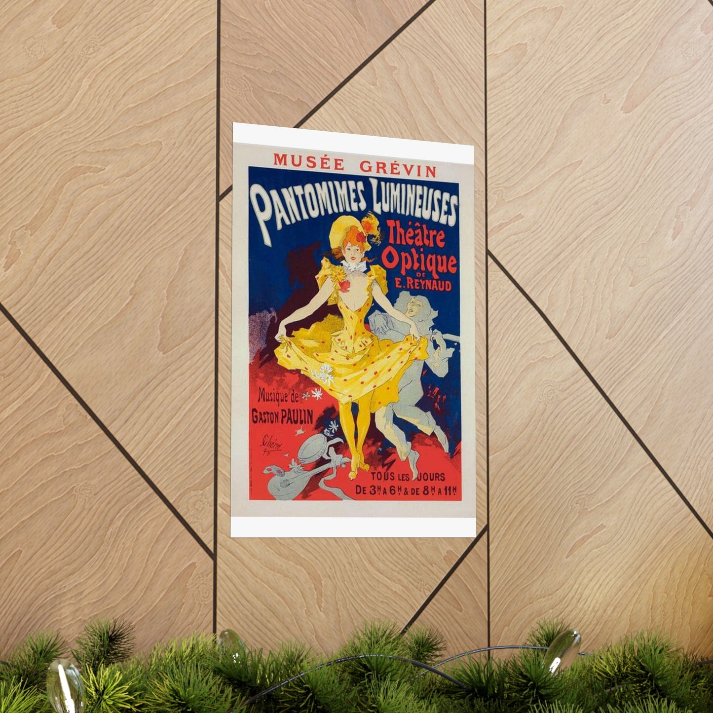 Affiche pour le Musée Grévin, "Pantomimes lumineuses". High Quality Matte Wall Art Poster for Home, Office, Classroom