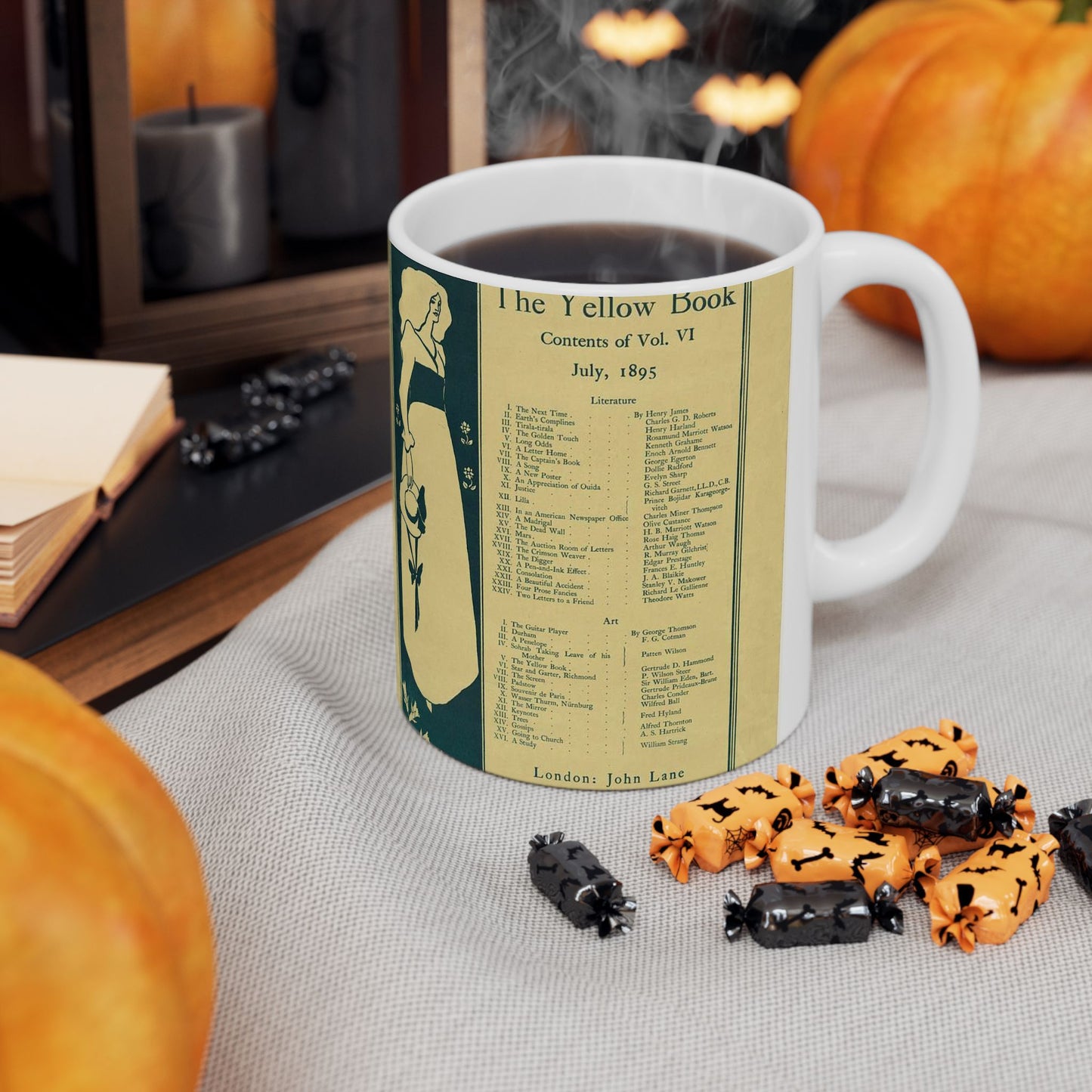 Sold here. The Yellow Book. Contents of Vol. VI, July, 1895 Beautiful Novelty Ceramic Coffee Mug 11oz