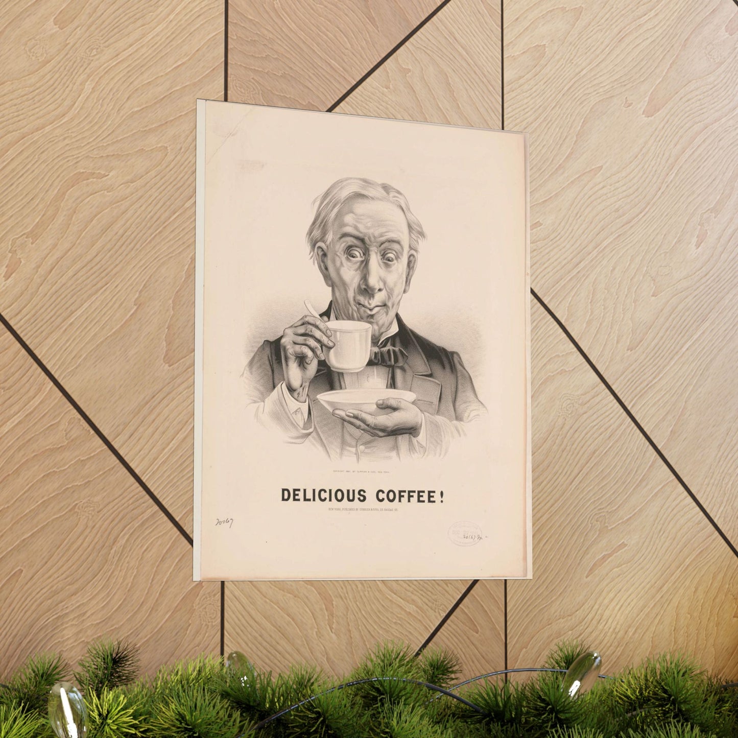 Delicious Coffee! - Print, Library of Congress collection High Quality Matte Wall Art Poster for Home, Office, Classroom