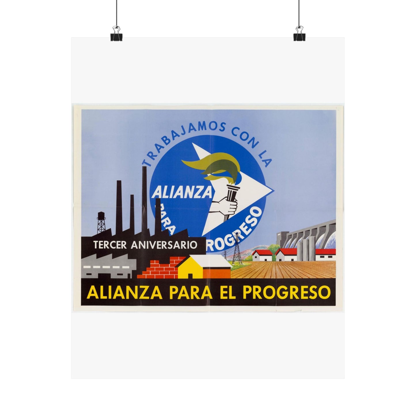 Alliance Posters, Cold War American Propaganda poster High Quality Matte Wall Art Poster for Home, Office, Classroom
