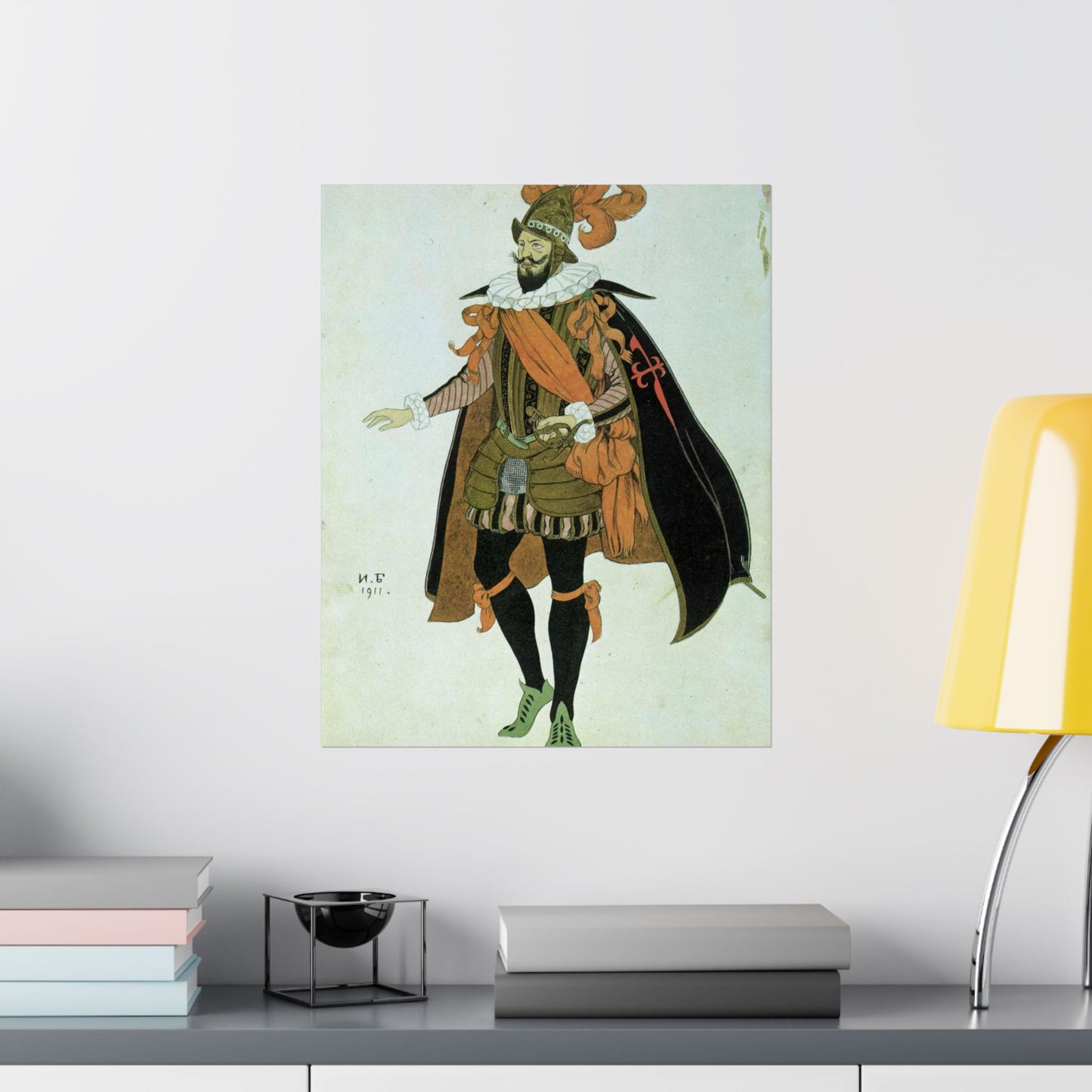 Bilibin Comandor - Art nouveau public domain image High Quality Matte Wall Art Poster for Home, Office, Classroom