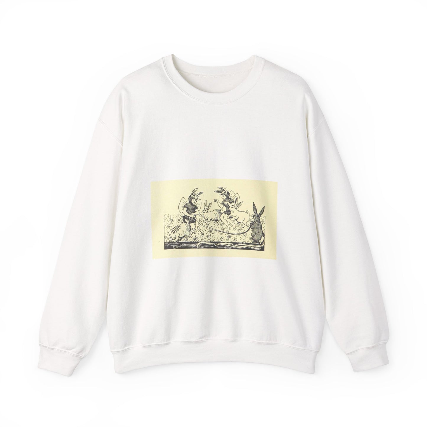 Page 110 of 'Songs for Little People. (With illustrations by H. Stratton.)' (11141618864) White Heavy Blend Adult Crew Neck SweatShirt
