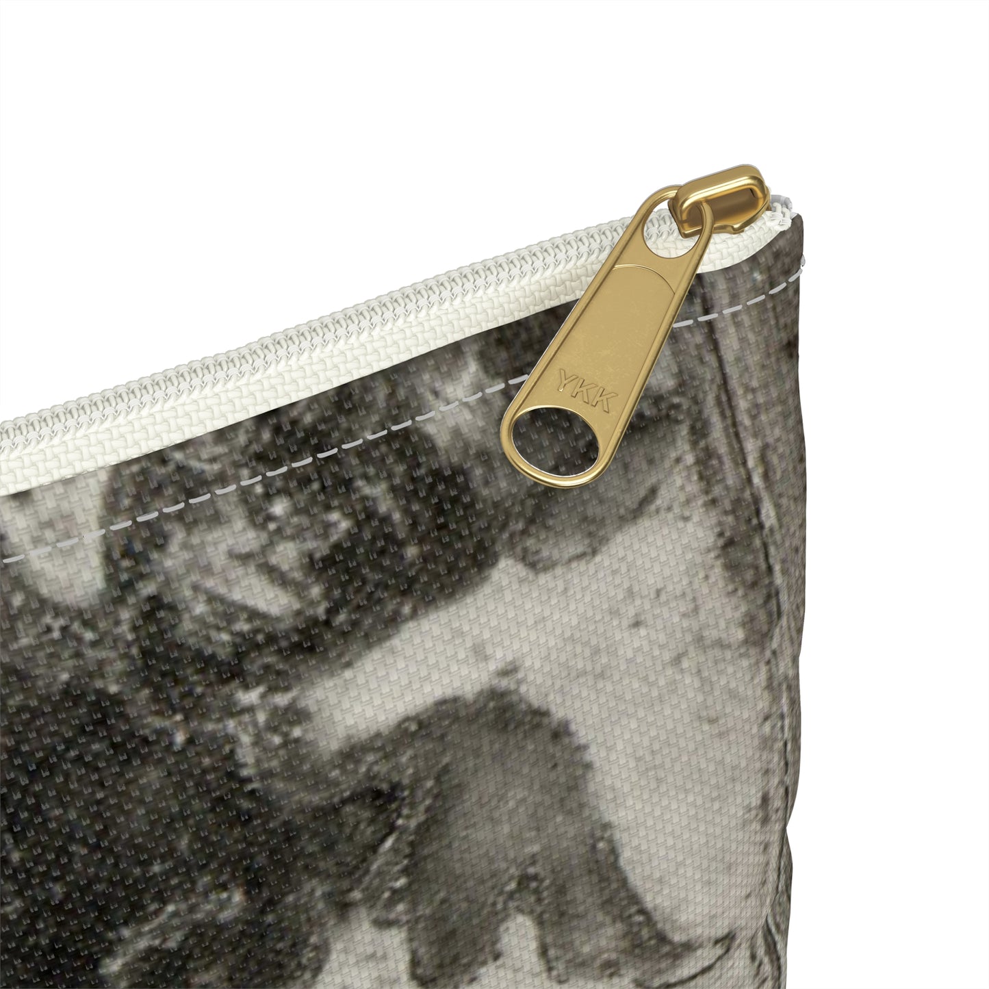 Three Tiles, 14th century - Public domain dedication museum photo Large Organizer Pouch with Black Zipper
