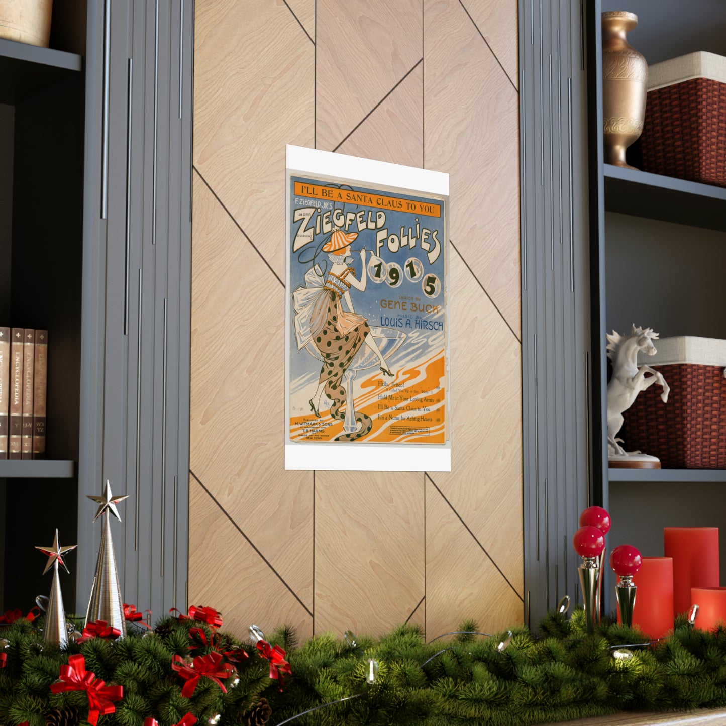 I'll be a Santa Claus to you - Sheet music, Popular songs of the day High Quality Matte Wall Art Poster for Home, Office, Classroom