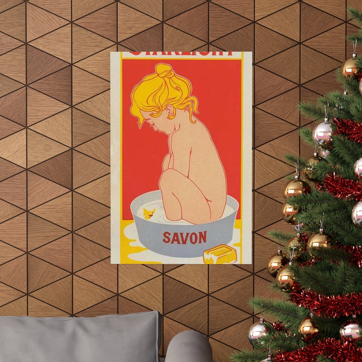 Affiche belge pour le "Savon Starlight". High Quality Matte Wall Art Poster for Home, Office, Classroom