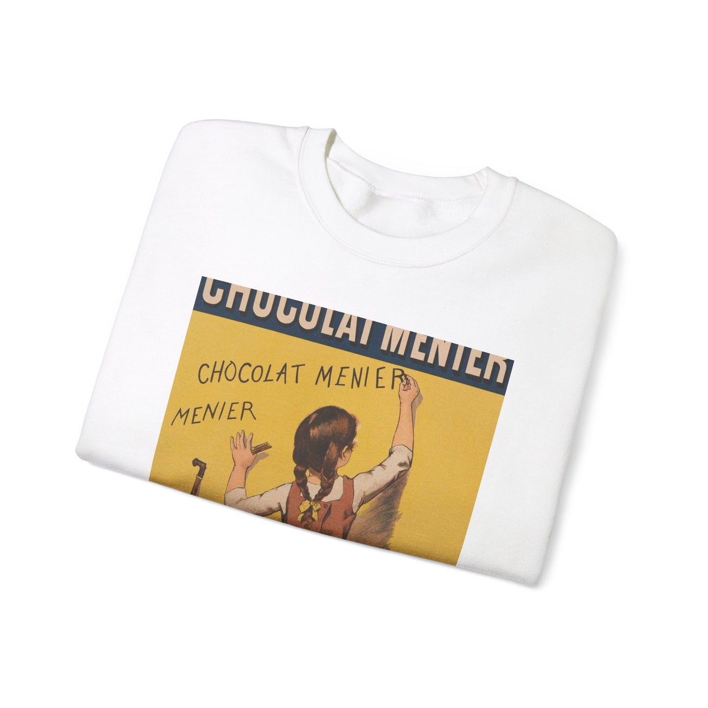 Les Maîtres de l'Affiche - 47 - Chocolat Menier (bgw20 0379) White Heavy Blend Adult Crew Neck SweatShirt