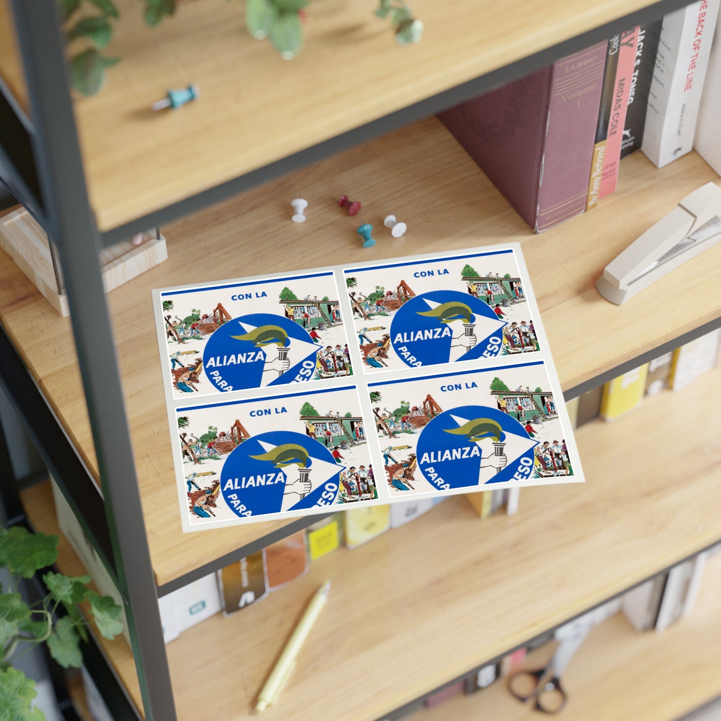 Alliance Posters, Cold War American Propaganda poster Laminated UV Protective Vinyl Stickers