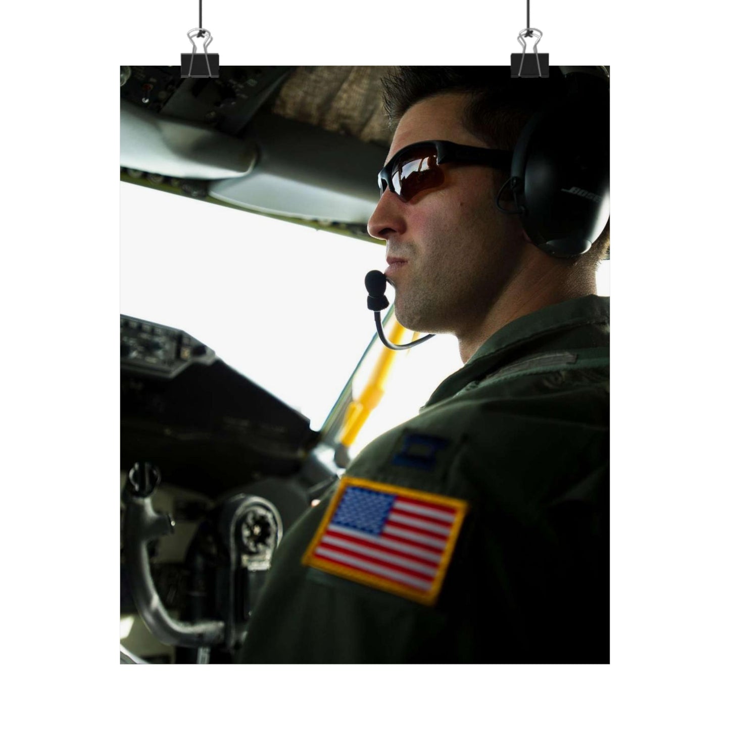 Capt. Michael Bermensolo, a pilot from the 151st Air High Quality Matte Wall Art Poster for Home, Office, Classroom