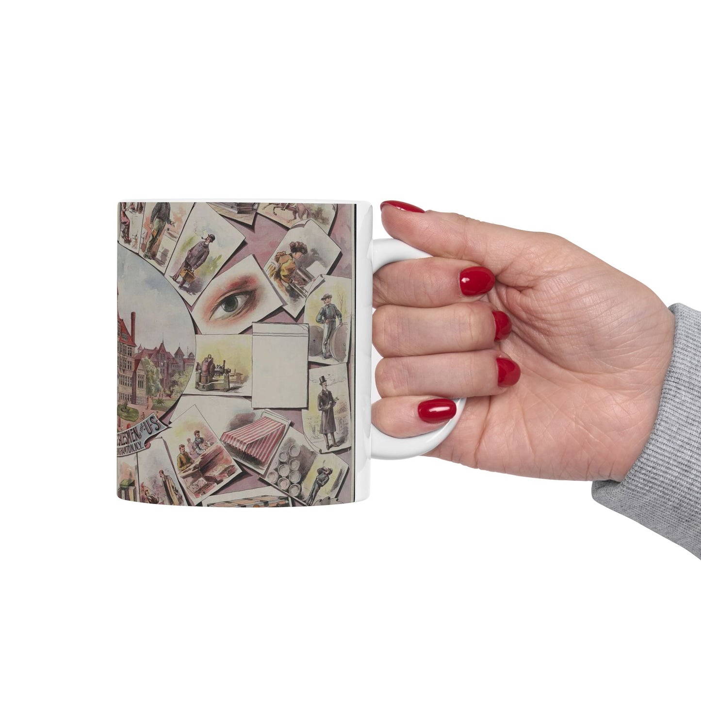 The traveling salesmen of America / Gast Lith. & Eng. Co., N.Y. Beautiful Novelty Ceramic Coffee Mug 11oz