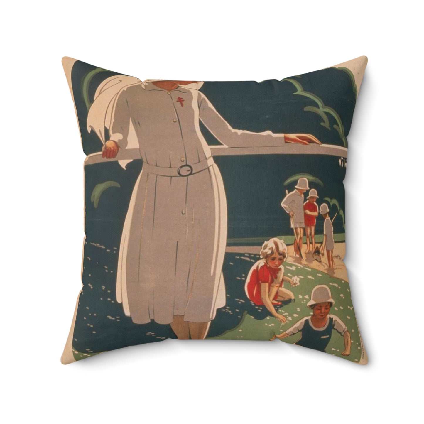 Achetez le timbre antituberculeux Decorative Accent Square Pillow