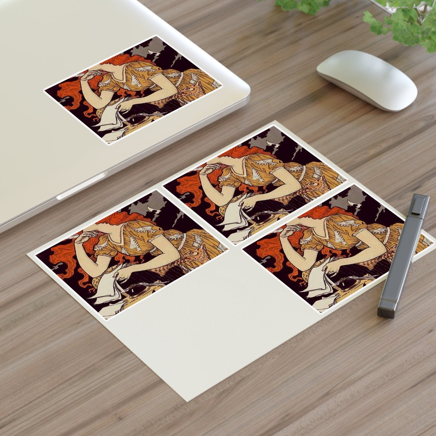 Affiche pour l' "Encre Marquet". Laminated UV Protective Vinyl Stickers