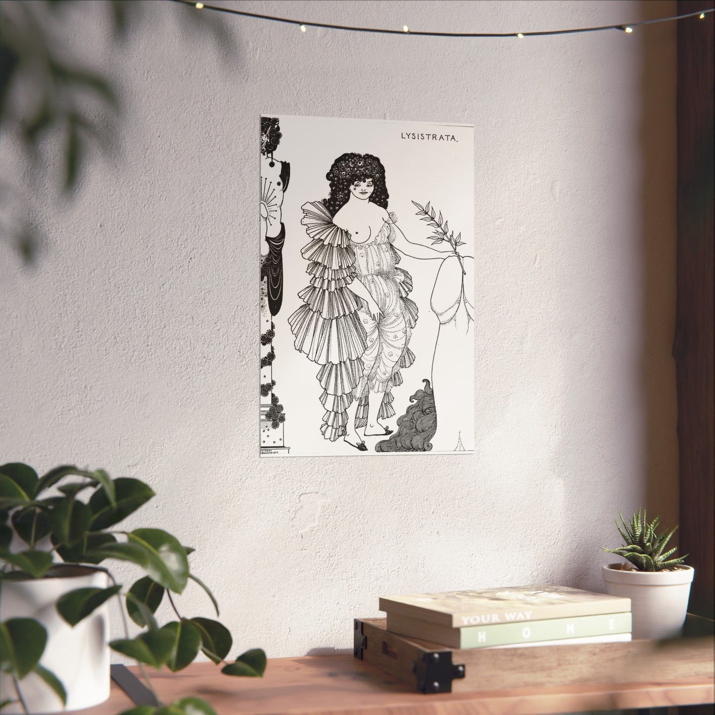 Lysistrata - Public domain botanical illustration High Quality Matte Wall Art Poster for Home, Office, Classroom