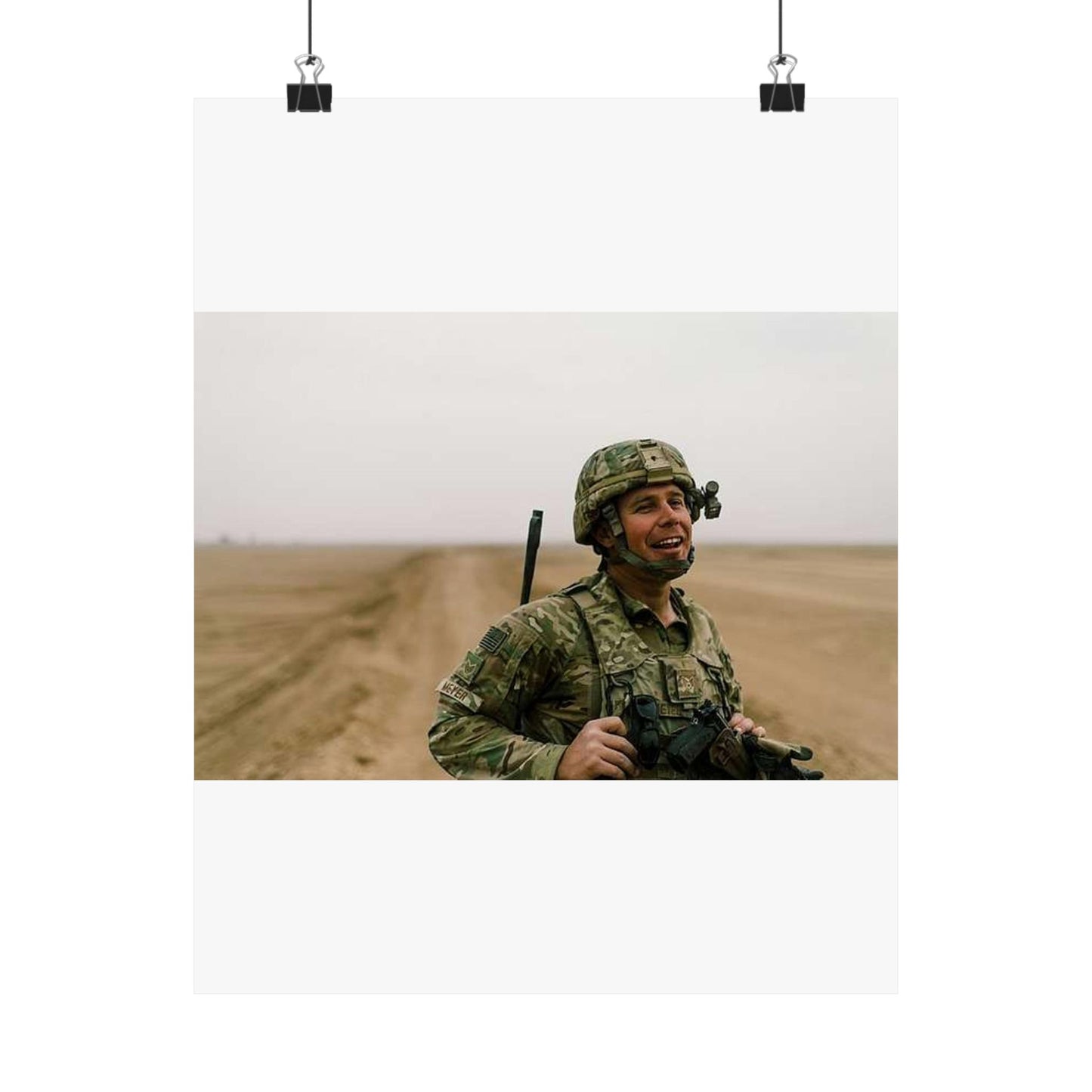 U.S. Air Force Staff Sgt. Andrew Meyer, 821st Contingency High Quality Matte Wall Art Poster for Home, Office, Classroom