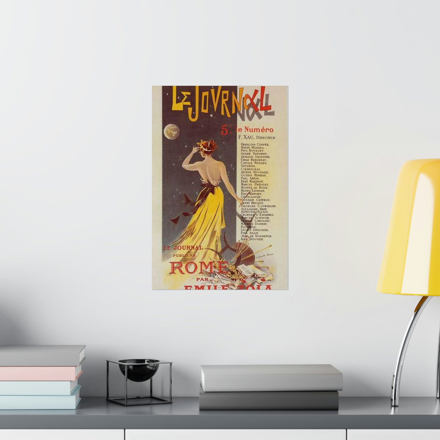 Affiche pour annoncer la publication de "Rome" dans Le Journal. High Quality Matte Wall Art Poster for Home, Office, Classroom