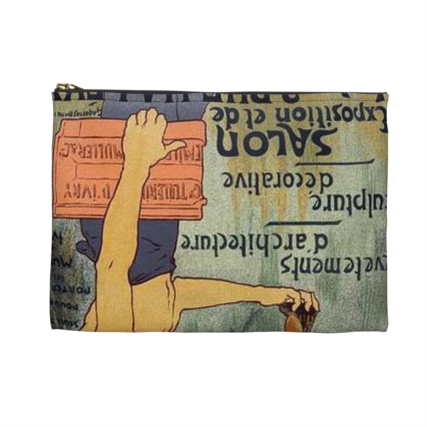 Affiche pour la "Grande Tuilerie d'Ivry" (Usine Émile Muller). Large Organizer Pouch with Black Zipper