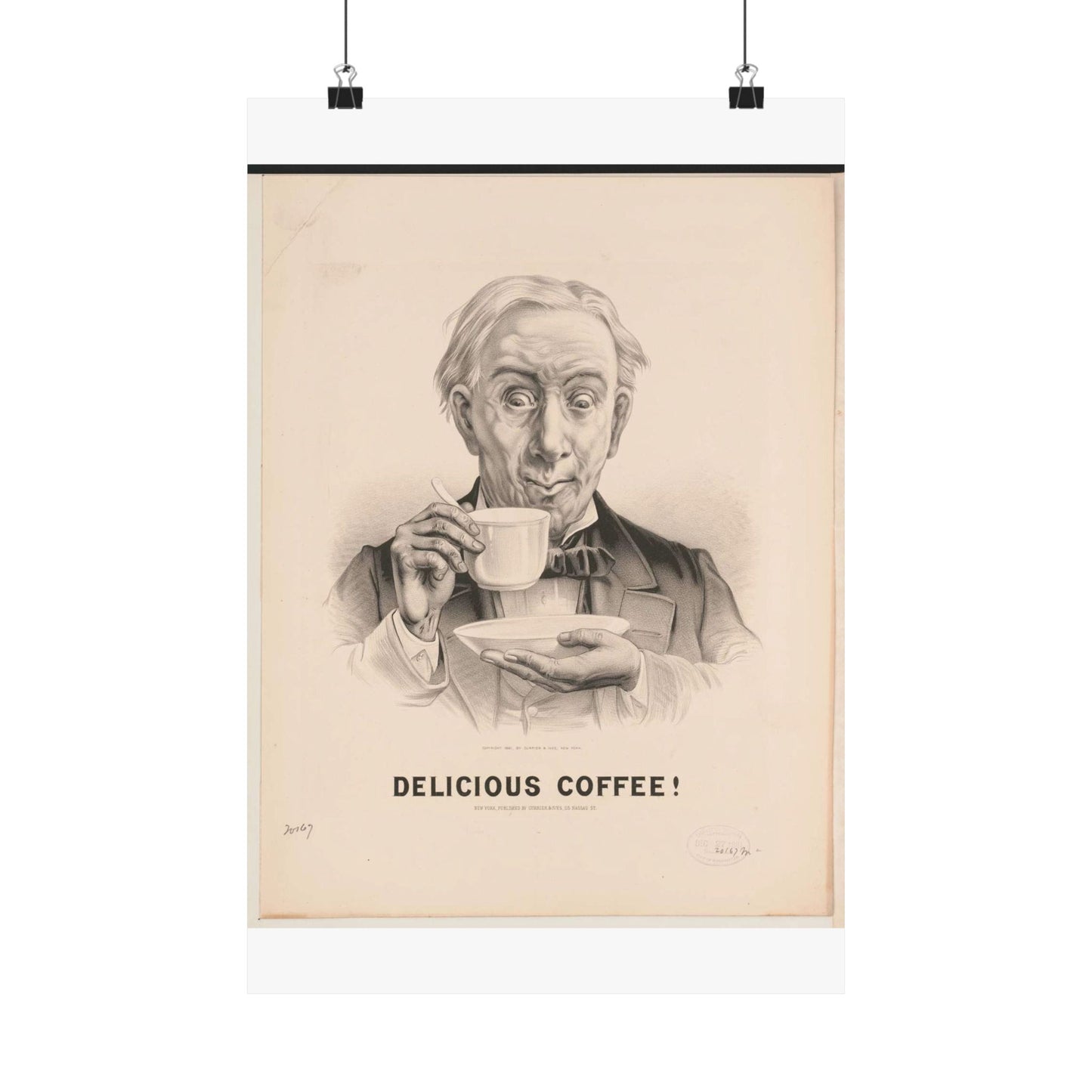 Delicious Coffee! - Print, Library of Congress collection High Quality Matte Wall Art Poster for Home, Office, Classroom