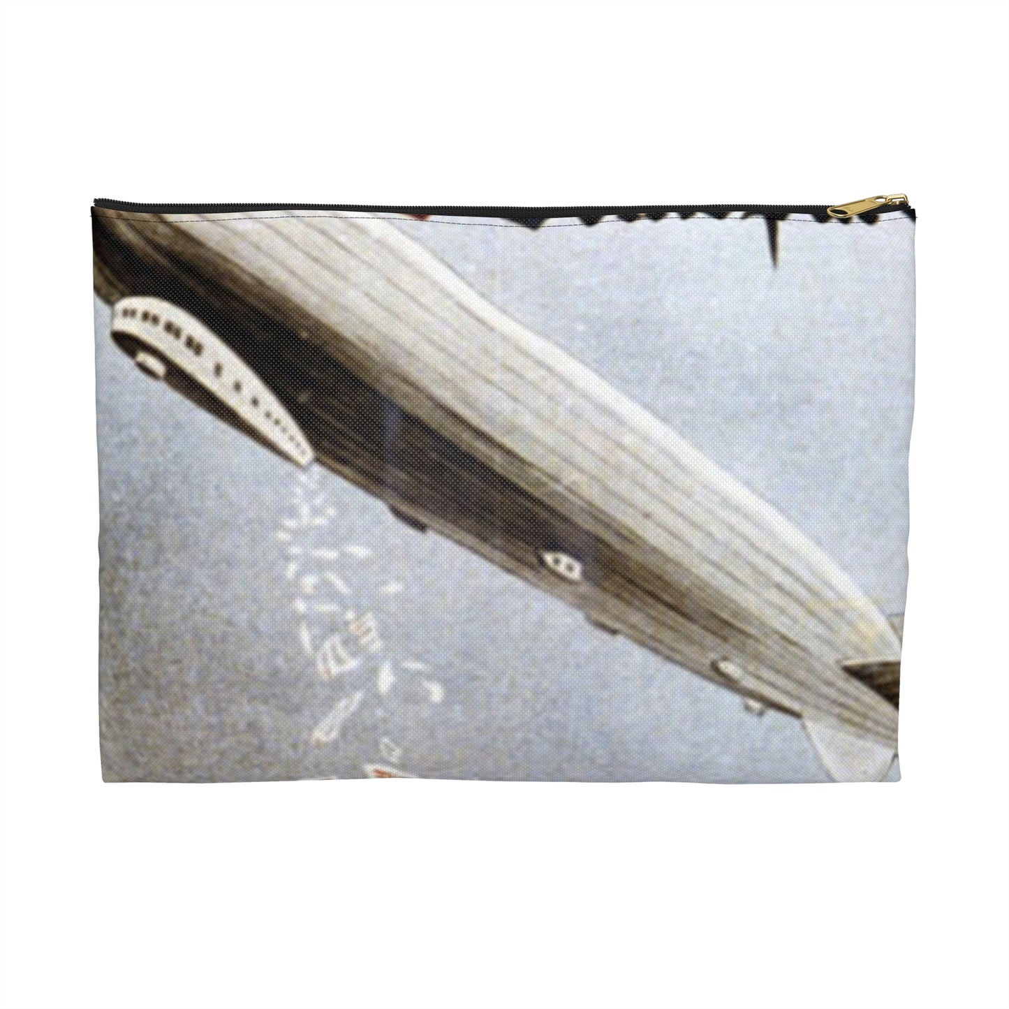 german election poster. oct 1924 - Deutsche Zeppelin Reederei Company Large Organizer Pouch with Black Zipper