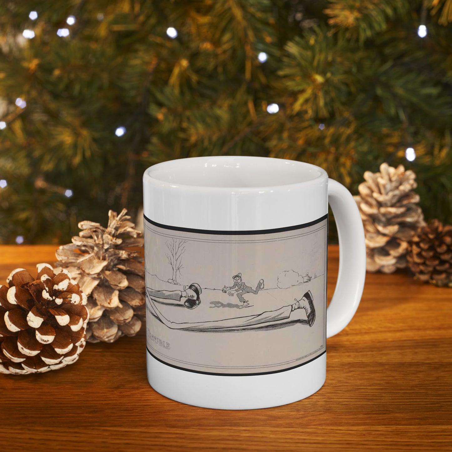 Looking for trouble - Print, Library of Congress collection Beautiful Novelty Ceramic Coffee Mug 11oz