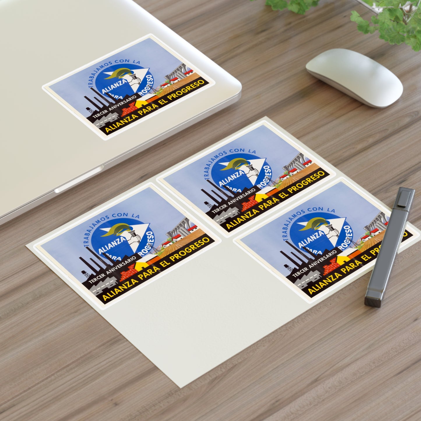 Alliance Posters, Cold War American Propaganda poster Laminated UV Protective Vinyl Stickers