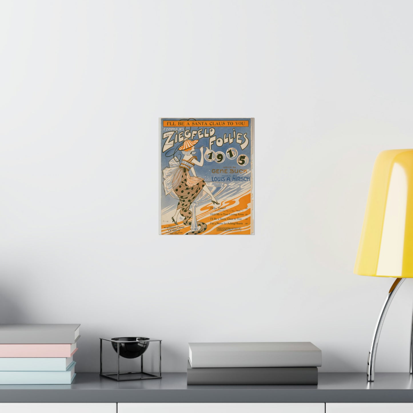 I'll be a Santa Claus to you - Sheet music, Popular songs of the day High Quality Matte Wall Art Poster for Home, Office, Classroom