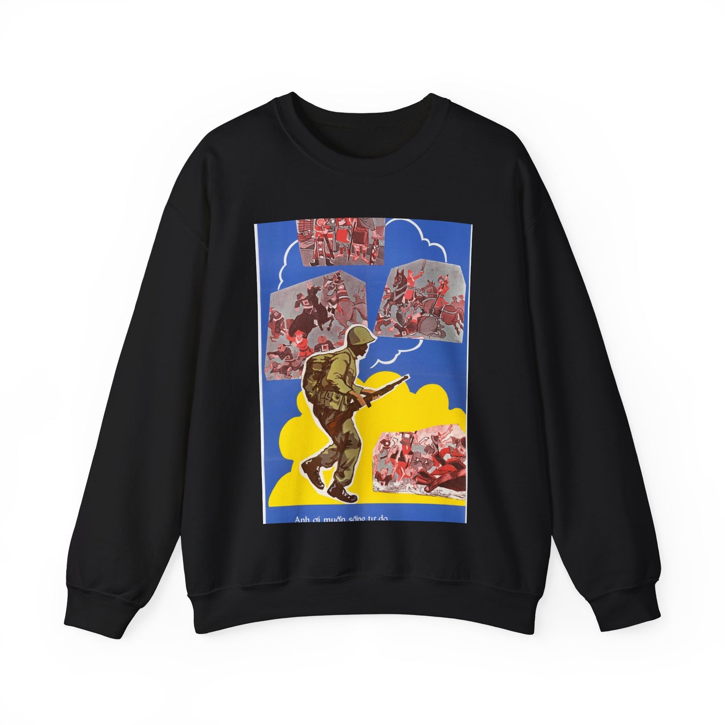 Recruiting Posters No. 1 and No. 2 Black Heavy Blend Adult Crew Neck SweatShirt