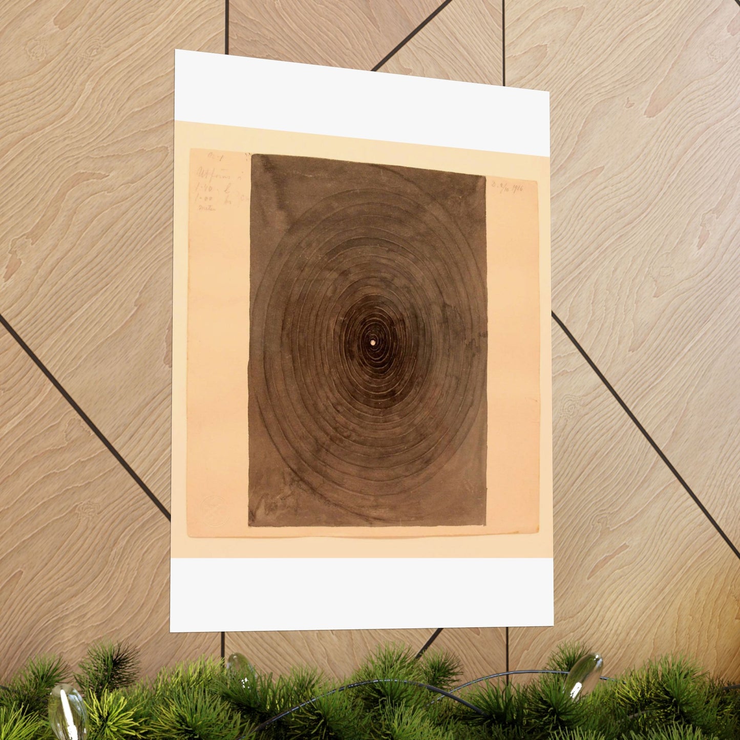 Hilma af Klint - 1916 - No 1 From The Parsifal Series High Quality Matte Wall Art Poster for Home, Office, Classroom