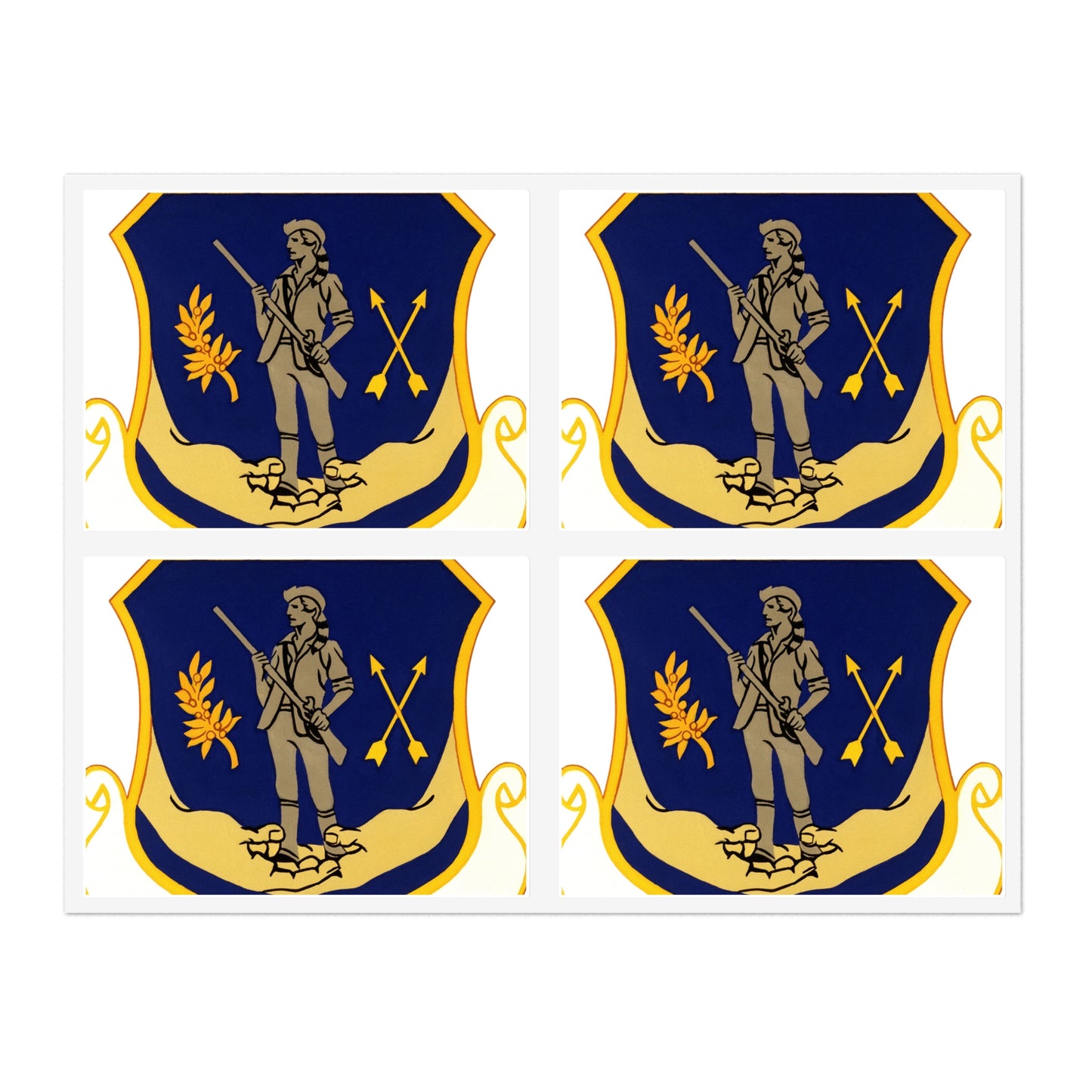 Official emblem for the 351st Combat Support Group Laminated UV Protective Vinyl Stickers