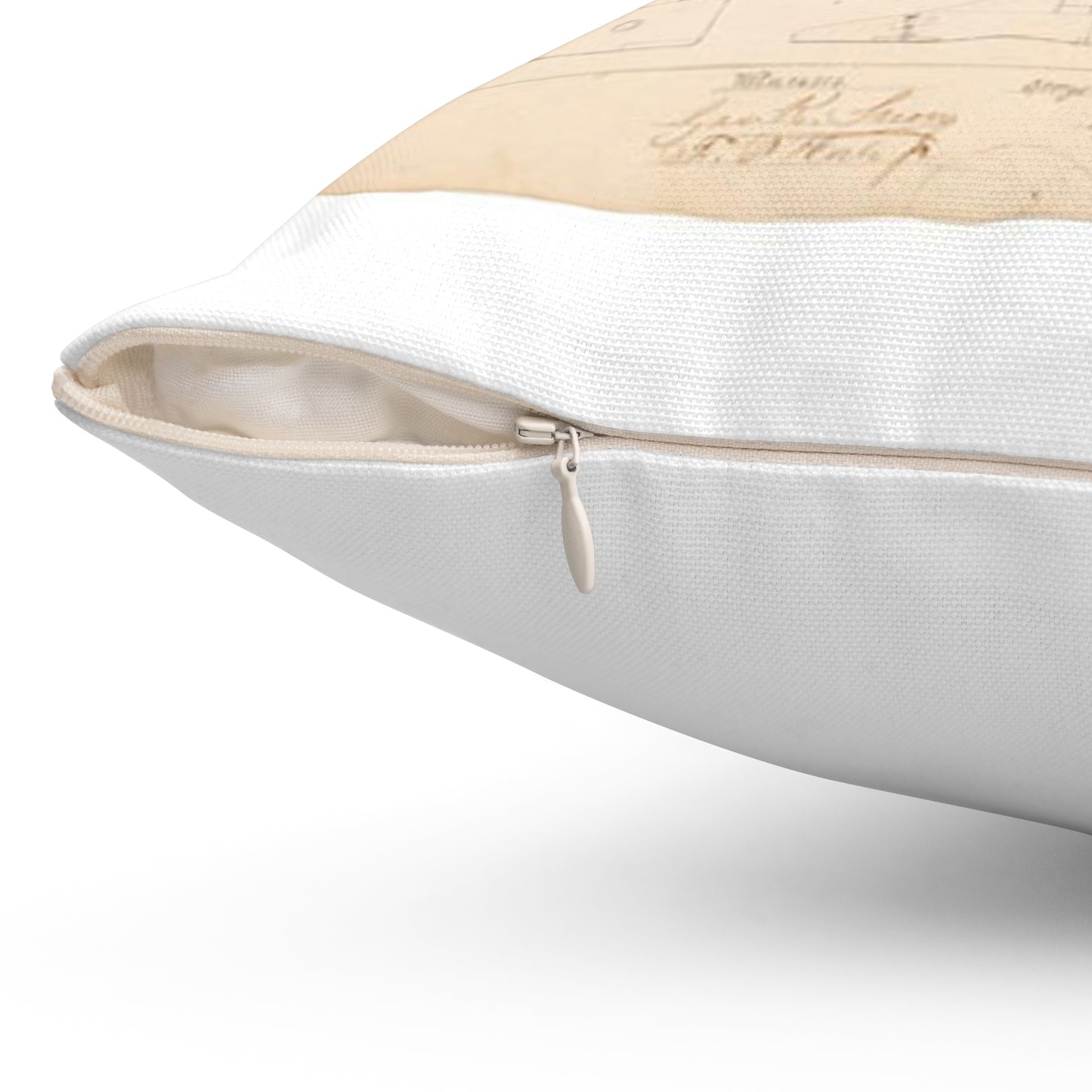 Patent drawing - Drawing of Artificial Leg Public domain image Decorative Accent Square Pillow