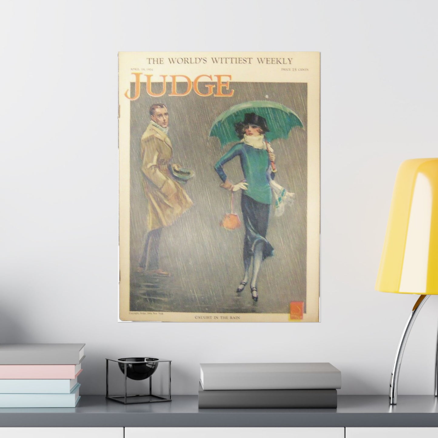 JudgeMagazine19Apr1924 - Art Deco public domain image High Quality Matte Wall Art Poster for Home, Office, Classroom