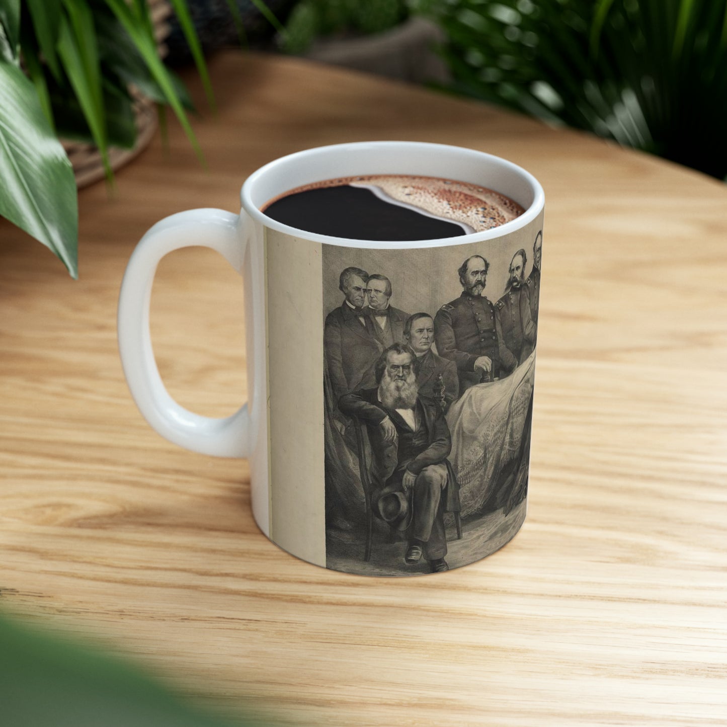 Death bed of Lincoln / A. Brett & Co. 83 Nassau St. Beautiful Novelty Ceramic Coffee Mug 11oz