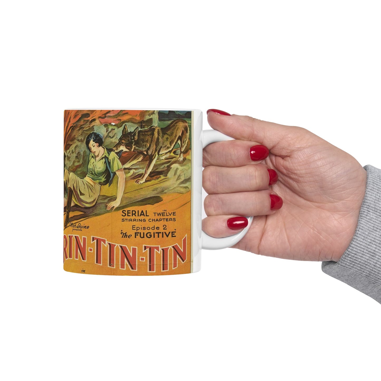 The Lone Defender poster - Vintage movie public domain poster Beautiful Novelty Ceramic Coffee Mug 11oz