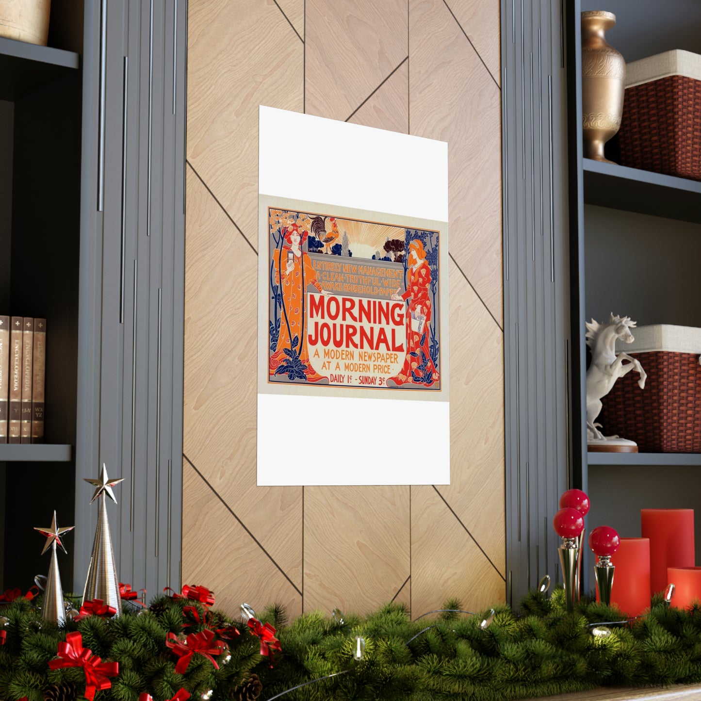 Louis Rhead - Affiche américaine pour le "Morning Journal". High Quality Matte Wall Art Poster for Home, Office, Classroom