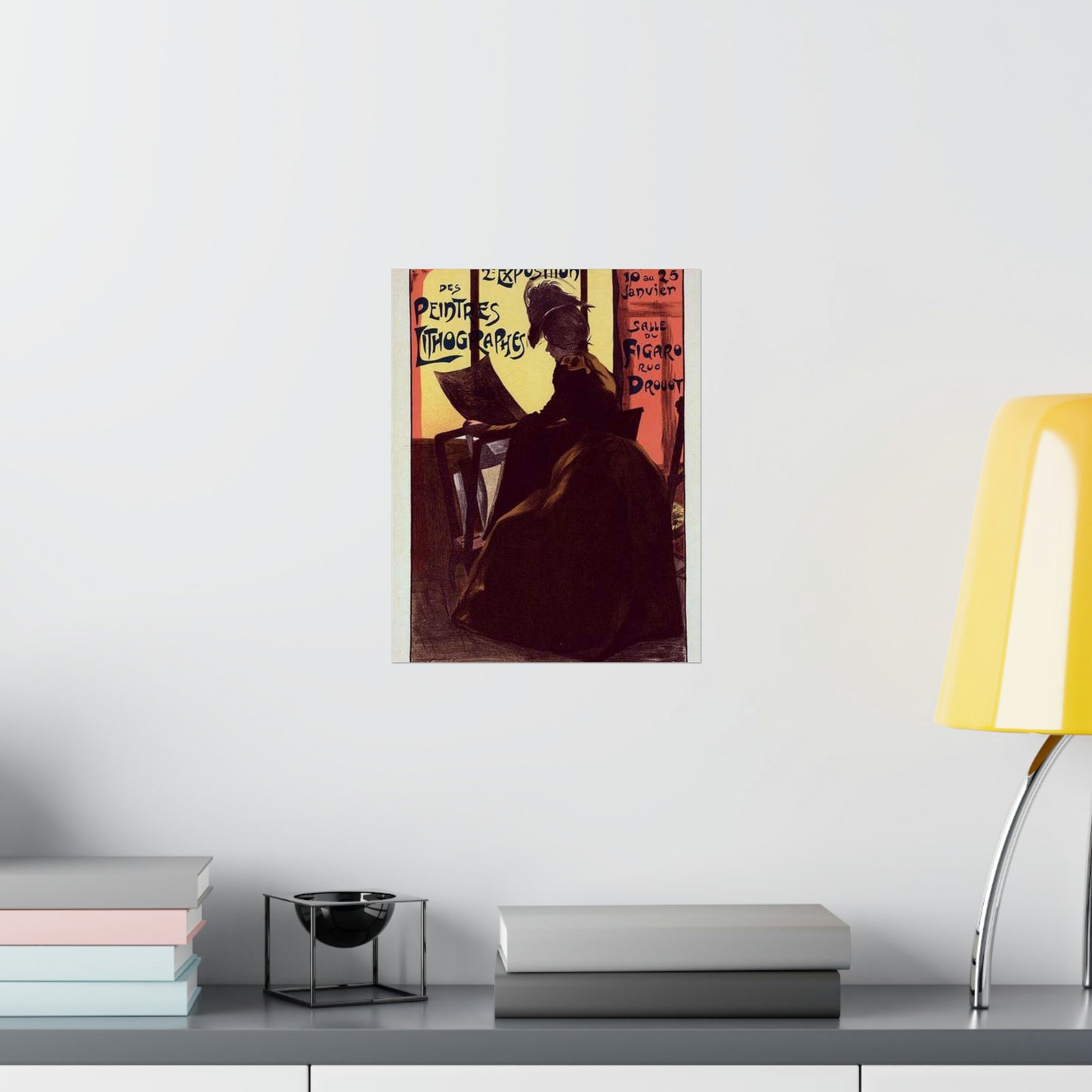 Affiche pour la "2e Exposition des Peintres-Lithographes". High Quality Matte Wall Art Poster for Home, Office, Classroom