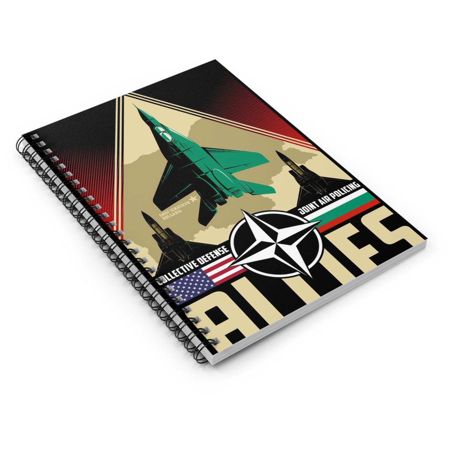 The U.S. and Bulgarian air forces will conduct the Spiral Bound Ruled Notebook with Printed Cover