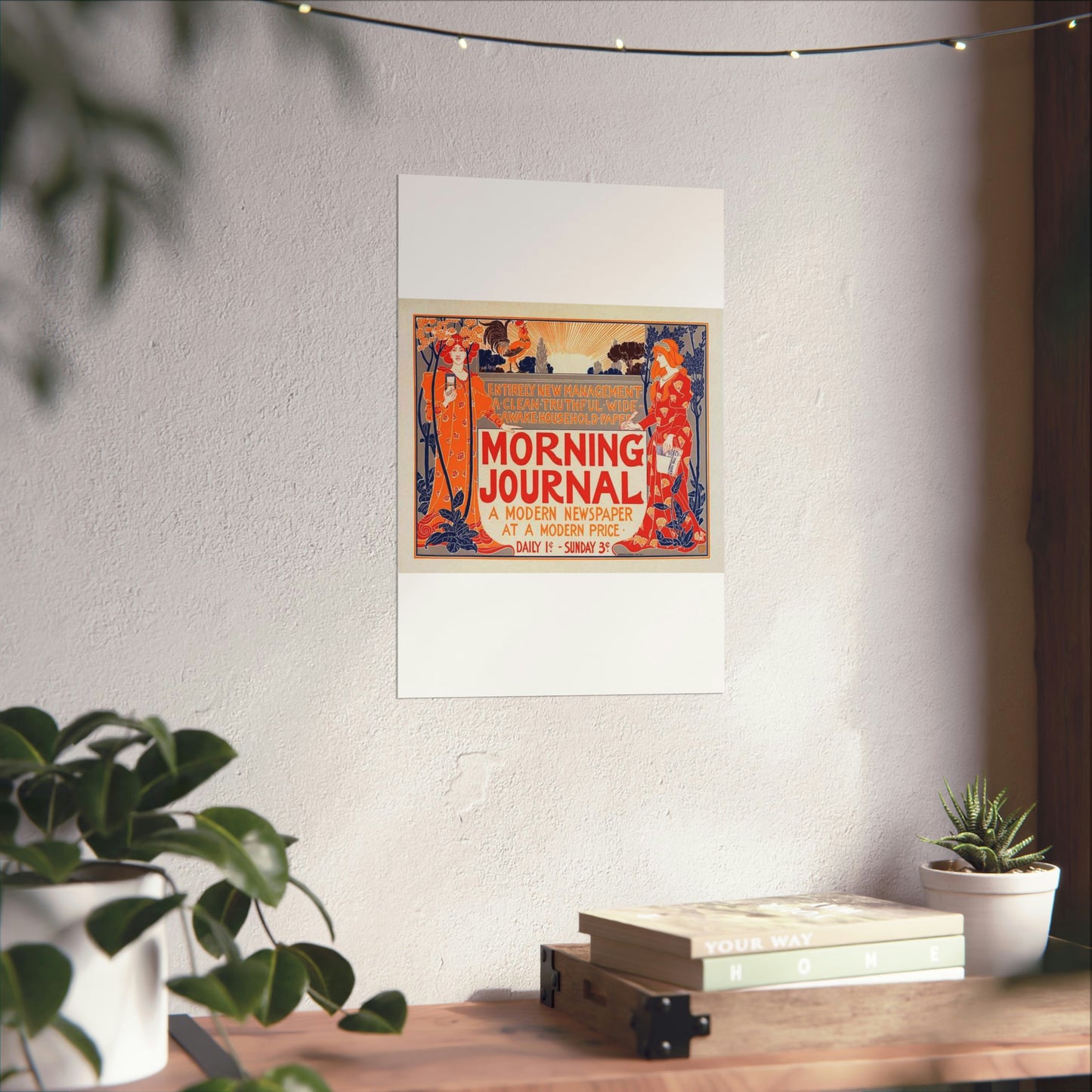 Louis Rhead - Affiche américaine pour le "Morning Journal". High Quality Matte Wall Art Poster for Home, Office, Classroom
