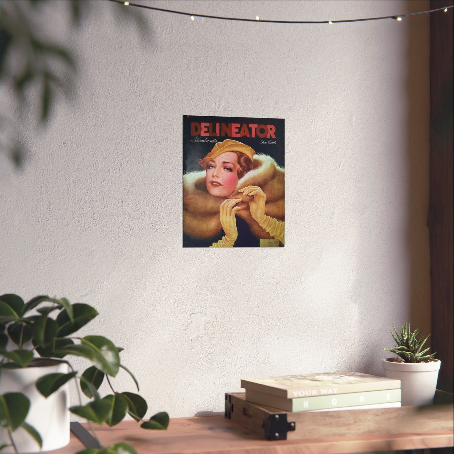 Delineator 1934-11 - Art Deco public domain image High Quality Matte Wall Art Poster for Home, Office, Classroom