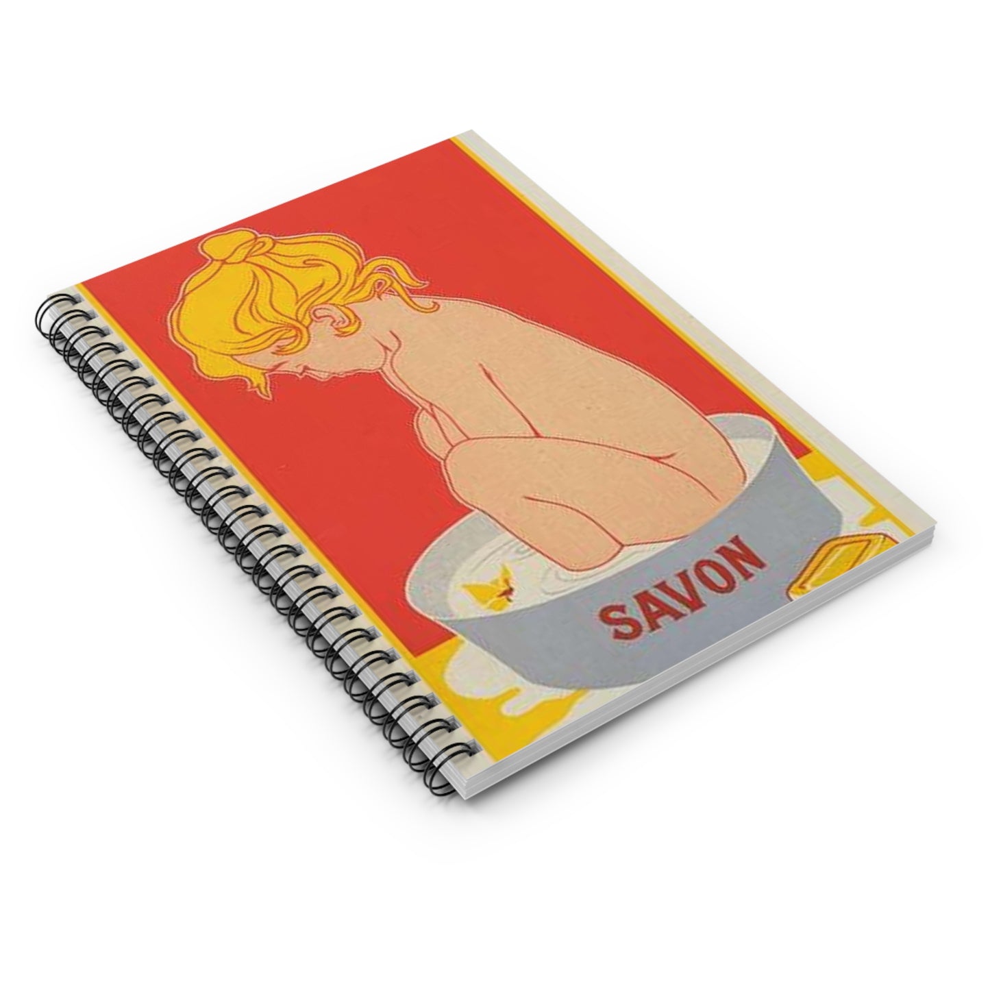 Affiche belge pour le "Savon Starlight". Spiral Bound Ruled Notebook with Printed Cover